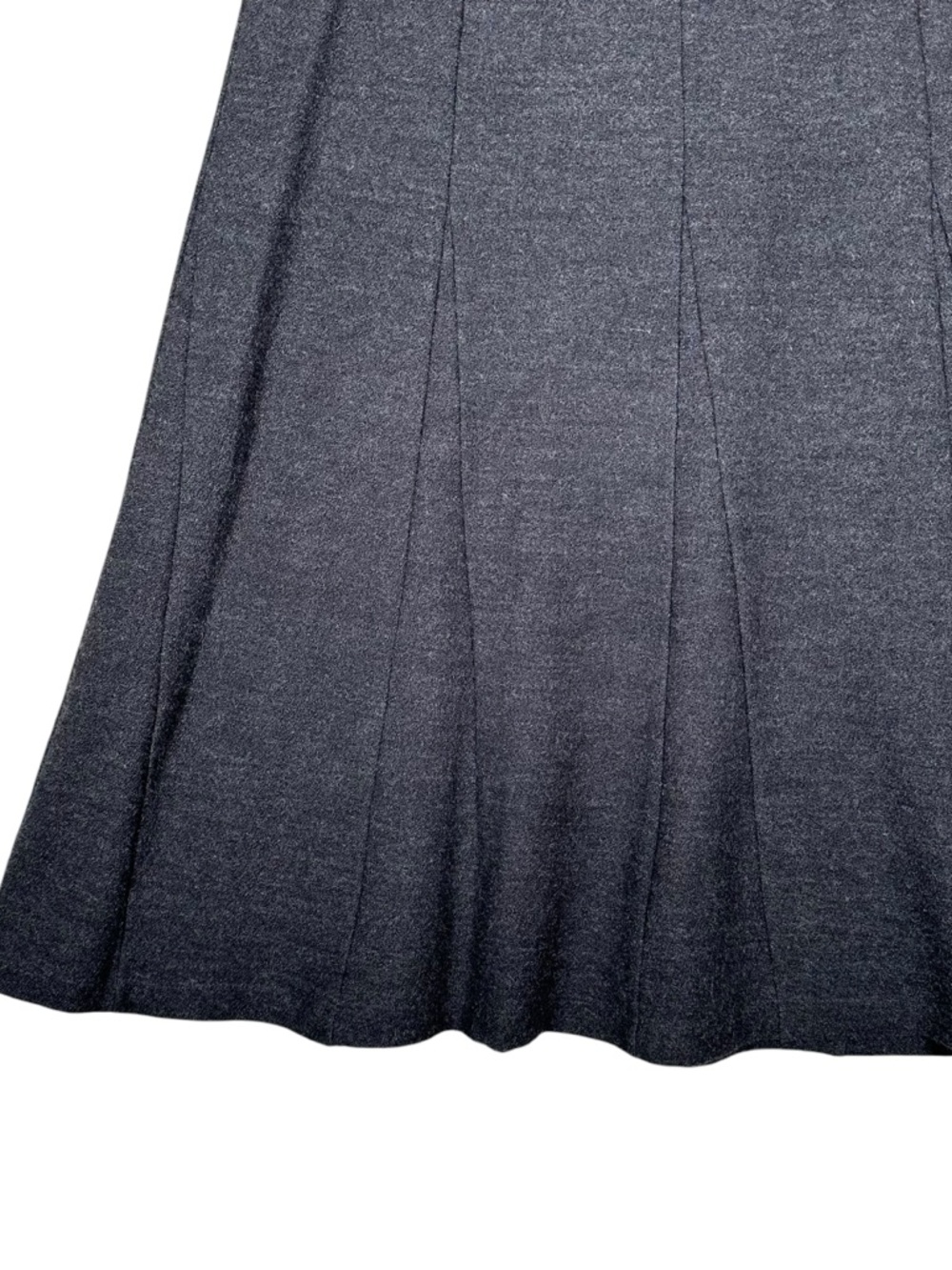 EILEEN FISHER Boiled Wool Midi Flared Skirt in charcoal - Picture 4 of 8